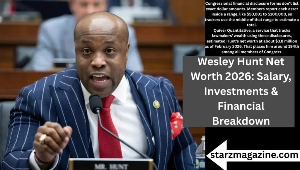 How Much Is Representative Wesley Hunt Worth in 2026?